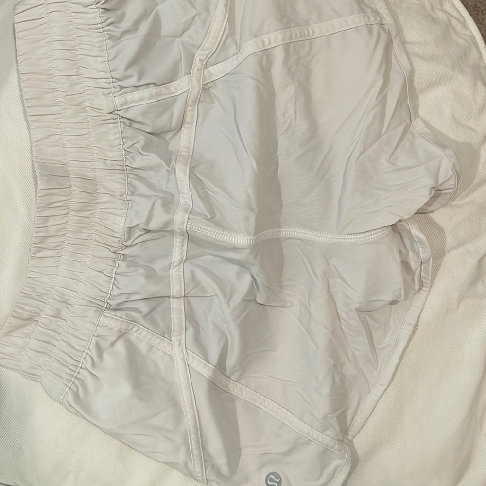 White Lululemon Size 4 Shorts